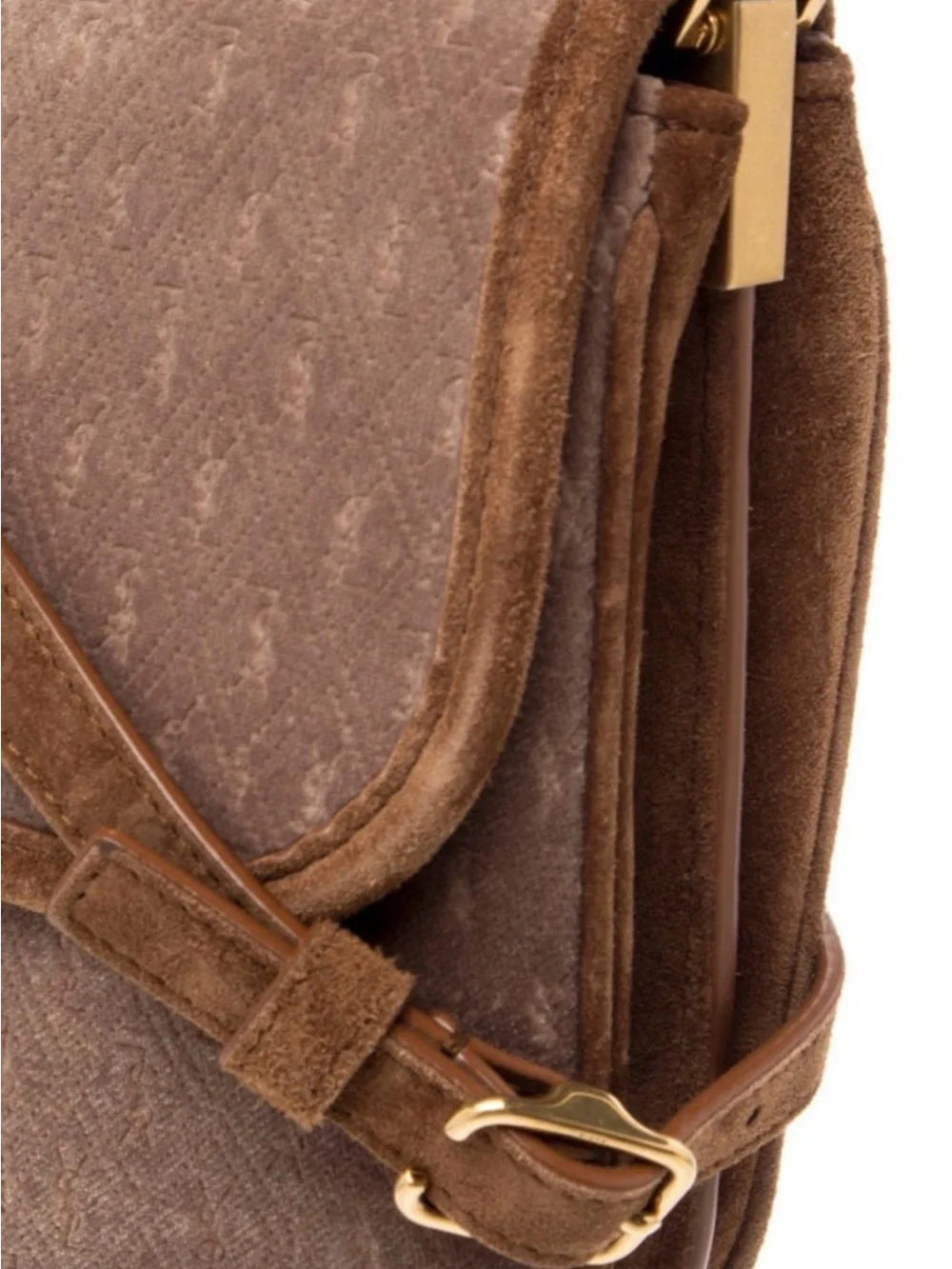 Saint Laurent Brown Signature Yves Crossbody Bag